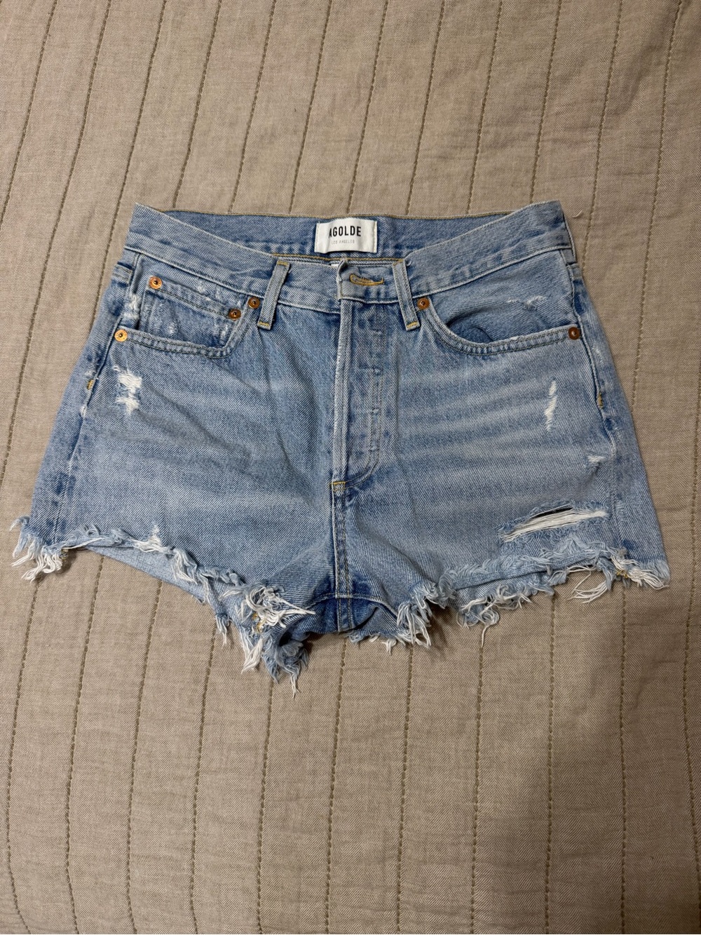 AGOLDE denim shorts